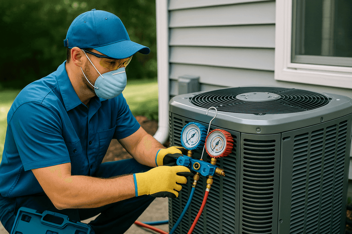 AC Maintenance service by Holmes Heating & Air