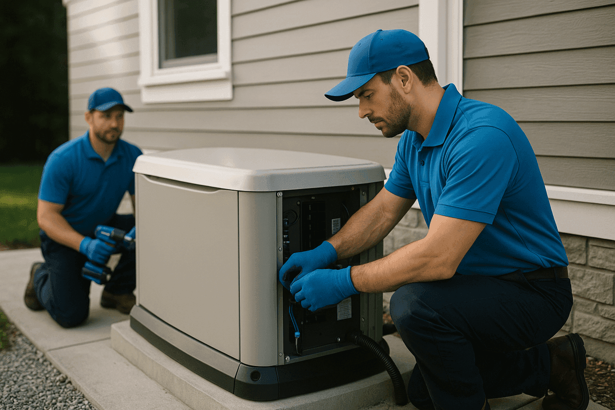 Generator Installation service by Holmes Heating & Air